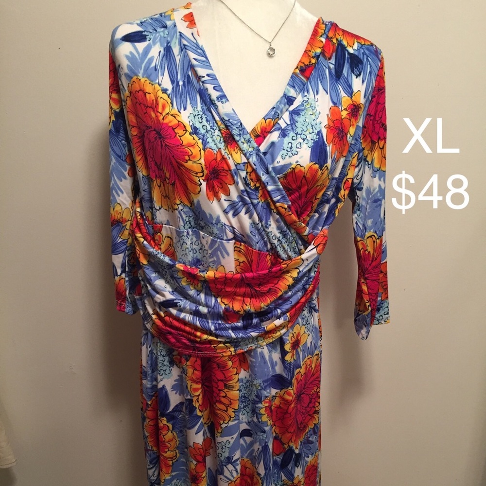 XL Honey and Lace Rocklin Wrap Dress
